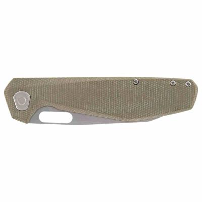 G1068145 Gerber Slimsada – Couteau Pliant Lame Acier D2 Drop Point Stonewash, Manche Micarta Olive, Frame Lock – Livraison Gratuite