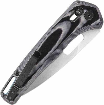 G3928 Couteau Gerber Sumo | Lame Stonewash Acier 7Cr17MoV | Manche Black & Gray G10 Pivot Lock - Livraison Gratuite