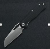 IFVF03BK Couteau Ironfly Syperfly - Acier 14C28N - Lame Sheepsfoot - Manche G10 Noir - Toulement à Billes - Liner Lock - Livraison Gratuite