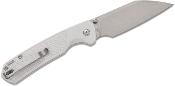 J1945GGY Couteau CJRB Cutlery Pyrite-Light Lame Wharncliffe Acier S90V Manche FRN Gray Roulements à Billes - Livraison Gratuite