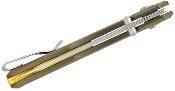 J1955GN Couteau CJRB Nanner Lame Persian Acier AR-RPM9 Manche G10 Green Ball Bearing Crossbar - Livraison Gratuite 