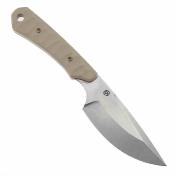KG006A5 Kansept Flank | Couteau Fixe Lame Acier D2 Stonewashed | Manche G10 Sand Etui Kydex - Livraison Gratuite