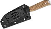 KI1045MS2  Kizer Begleiter Fix – Couteau Fixe EDC | Lame AEB-L Satin Hollow Grind | Manche G10 Tan | Étui Kydex | Livraison Gratuite