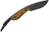 KI1081A1 Couteau Kizer Cutlery BUDDY Lame Drop Point Nitro-V Manche PEI Yellow Etui Kydex - Livraison Gratuite