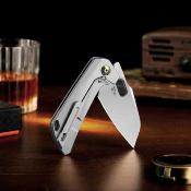 KI3701A1 Couteau Kizer Takahe Lame Acier S35VN SW Manche Titane Grey - Livraison Gratuite