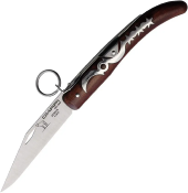 KO02560 Okapi – Couteau Pliant à Verrouillage à Cliquet | Lame 1075 Carbone | Manche Bois Stabilisé | Fabriqué en Afrique du Sud - Livraison Gratuite