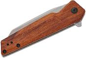 KS1432 Kershaw Avert – Couteau Pliant Assisté | Lame Wharncliffe Stonewash | Manche Bois Linerlock Clip - Livraison Gratuite