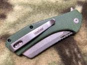 KS3445MCG Couteau Kershaw Static | Lame Acier D2 Stonewash Cleaver | Manche Micarta Green | Liner Lock | Livraison Gratuite