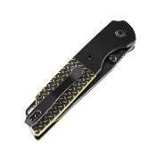 KT1005T2 Couteau Kansept Warrior Tanto Black/Green Lame Acier D2 IKBS - Livraison Gratuite