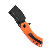 KT2030A7 Couteau Kansept Korvid M Orange Lame Cleaver Acier 154CM - Livraison Gratuite