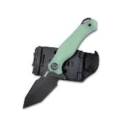 KUB230D Couteau Kubey Golf Jade Lame Tanto Black AUS-10 Etui Kydex - Livraison Gratuite