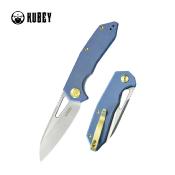 KUB291U Couteau KUBEY Vagrant Blue Lame Acier M390 Sandblast IKBS - Livraison Gratuite