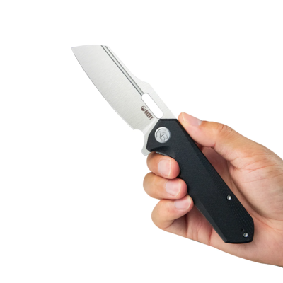 KUB328D Couteau Pliant Kubey Atlas Liner Lock Lame Sheepsfoot Acier 14C28N Manche G10 Noir - Livraison Gratuite