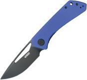 KUB331P Couteau Kubey Thalia Blue Front Flipper Lame Acier 14C28N IKBS - Livraison Gratuite