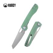 KUB365C Couteau Kubey Elang Jade Lame Acier AUS-10 Bead Blasted IKBS - Livraison Gratuite