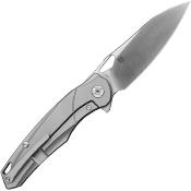 KUNK704 Couteau Kunwu Knives Zen Lame Acier Elmax Manche Titane IKBS - Livraison Gratuite
