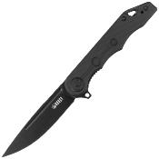 KUB312B Couteau Kubey MIZO Black Lame Acier AUS-10 Blackwash IKBS - Livraison Gratuite