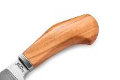 LSTWL1UL Couteau LionSteel Willy Bois d'Olivier Lame Acier M390 Etui Cuir Made Italy - Livraison Gratuite