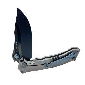 MAXMCS202 Couteau Maxace Sandstorm V2 Gray Titane Lame Acier M390 IKBS - Livraison Gratuite