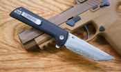 NMB2406B Couteau North Mountain Blade Chop Lame Acier San Mai TANTO Manche G10 Black Pivot Sur ROulements - Livraison Gratuite