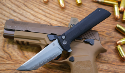 NMB2406B Couteau North Mountain Blade Chop Lame Acier San Mai TANTO Manche G10 Black Pivot Sur ROulements - Livraison Gratuite