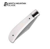 NMB2531CB North Mountain Blade - Couteau Lanny Thin Cattle Bone Manche Os Lame Acier SLD Clip Point Slipjoint - Livraison Gratuite