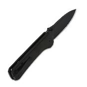 QS131P2 Couteau QSP Knife Hawk Black Lame Acier 14C28N IKBS - Livraison Gratuite