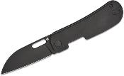 QS154F Couteau QSP Variant PE Black Titane Lame Acier 14C28N BLK Sheepsfoot IKBS - Livraison Gratuite