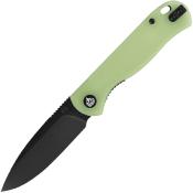 QS170C2 Couteau Pliant QSP Ferret Lame Acier Nitro-V Manche Résine Phosphorescente Verte Liner Lock - Livraison Gratuite