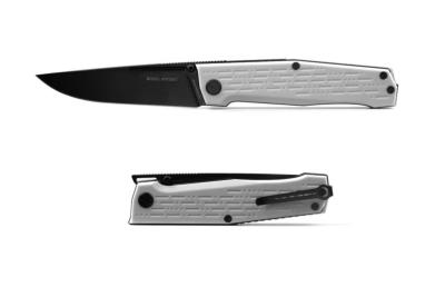 RS7641 Couteau Real Steel Rokot White Lame Acier N690 Manche G10 - Livraison Gratuite