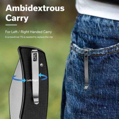 S230642 Couteau Sencut Omniform Lame Drop Point Acier 9Cr18MoV Manche Micarta Noir Linerlock IKBS – Livraison Gratuite