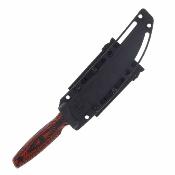 SBBL4BKRD  Spartan Blades Ronin Torii | Couteau Lame Trailing Point Acier D2 | Manche Black/Red G10 Housse Kydex - Livraison Gratuite 