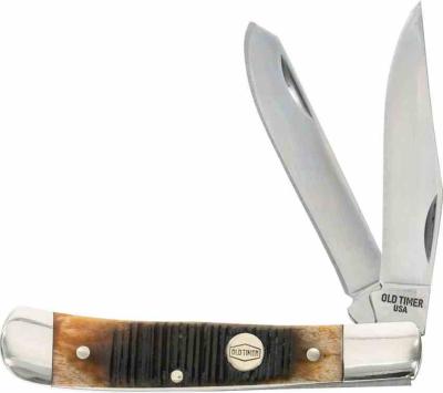 SCH1137134 Couteau Old Timer Generational 94OT Trapper | Made in USA | 2 Lames Acier 1095HC | Manche Os Chestnut | Livraison Gratuite