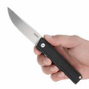 SRM401LCGB Couteau SRM Gent 401LC-GB EDC – Lame Drop Point – Acier 10Cr15CoMoV – Manche G10 noir – Liner Lock – Livraison Gratuite