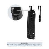 SRM7228BAB2 Couteau Pliant SRM Rubik | Lame Acier 14C28N Black Titanium | Manche Black Aluminum Ambi Lock - Livraison Gratuite