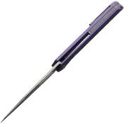 STEDT03BLU NOC DT-03 Blue – Lame Clip Point VG-10 Manche Titane Bleu Framelock Clip - Livraison Gratuite
