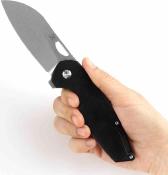 K2027A4 Kansept Swan Model 6 | Couteau Lame Wharncliffe Acier 154CM Satin | Manche Black G10 Linerlock - Livraison Gratuite