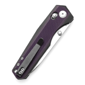 T1105V1 Couteau Tenable Beaver Cross Bar Lock Lame Nitro-V Manche Black/Purple - Livraison Gratuite