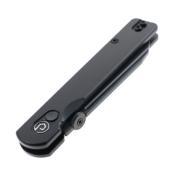 TD013BK Couteau Defcon Operator Tanto Reverse 14C28N Manche Aluminium Sécurité Button Lock - Livraison Gratuite
