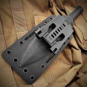 TKF203BK Couteau Takumitak Sentinel | Lame Spear Point Double Tranchant Acier D2 | Manche G10 Black Etui Kydex - Livraison Gratuite
