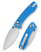TVJM02LMN Couteau TRIVISA Koala-L Blue Pliant Crossbar Lock Lame Drop Point Acier N690 Manche Aluminium - Livraison Gratuite