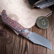 VOSA3904 Couteau Vosteed Naga A3904 | Lame Clip Point Acier S35VN Manche Micarta Raindrop Top Liner Lock - Livraison Gratuite