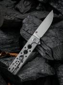 WE2101A Couteau We Knife Co Ltd Miscreant 3.0 Gray Lame CPM 20CV Manche Titane - Livraison Gratuite