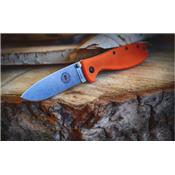 Couteau Esee Zancudo Orange Lame Acier AUS-8 BRKR1OR - Livraison Gratuite