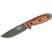 ES4POD011 Couteau ESEE ESEE-4 OD Green Acier 1095 Carbon Manche Natural Micarta USA - Livraison Gratuite