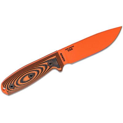 ES4POR006 Couteau ESEE ESEE-4 Lame Orange 1095 Carbone Manche Orange/Black G10 USA - Livraison Gratuite