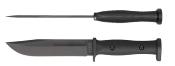 KA1310 KA-BAR Slabby 1310 USA – Couteau Fixe Clip Point | Lame 1095 | Manche GFN Noir Etui Made USA - Livraison Gratuite