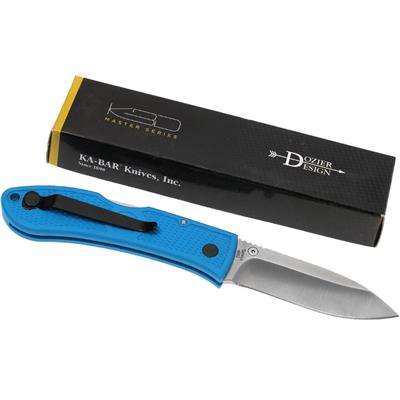 KA4062BL Couteau KA-BAR Dozier Blue Folding Hunter Lame AUS-8 - Livraison Gratuite