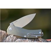 Couteau Lionsteel Kur Lame Acier Sleipner Manche Green G-10 Linerlock Made In Italy LSTKURGR - Free Shipping