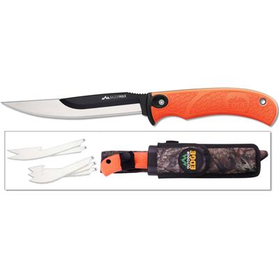 Couteau Outdoor Edge Razormax Orange 6 Lames Acier 420J2 OERMB20 - Livraison Gratuite